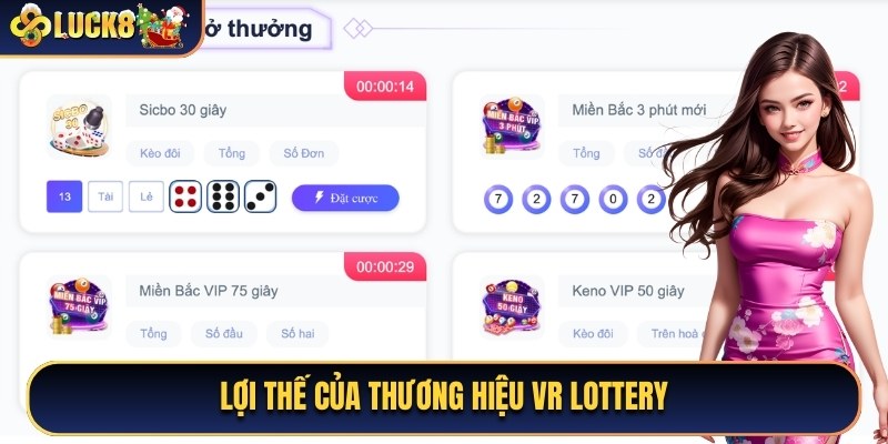 Lợi thế của thương hiệu VR xổ số